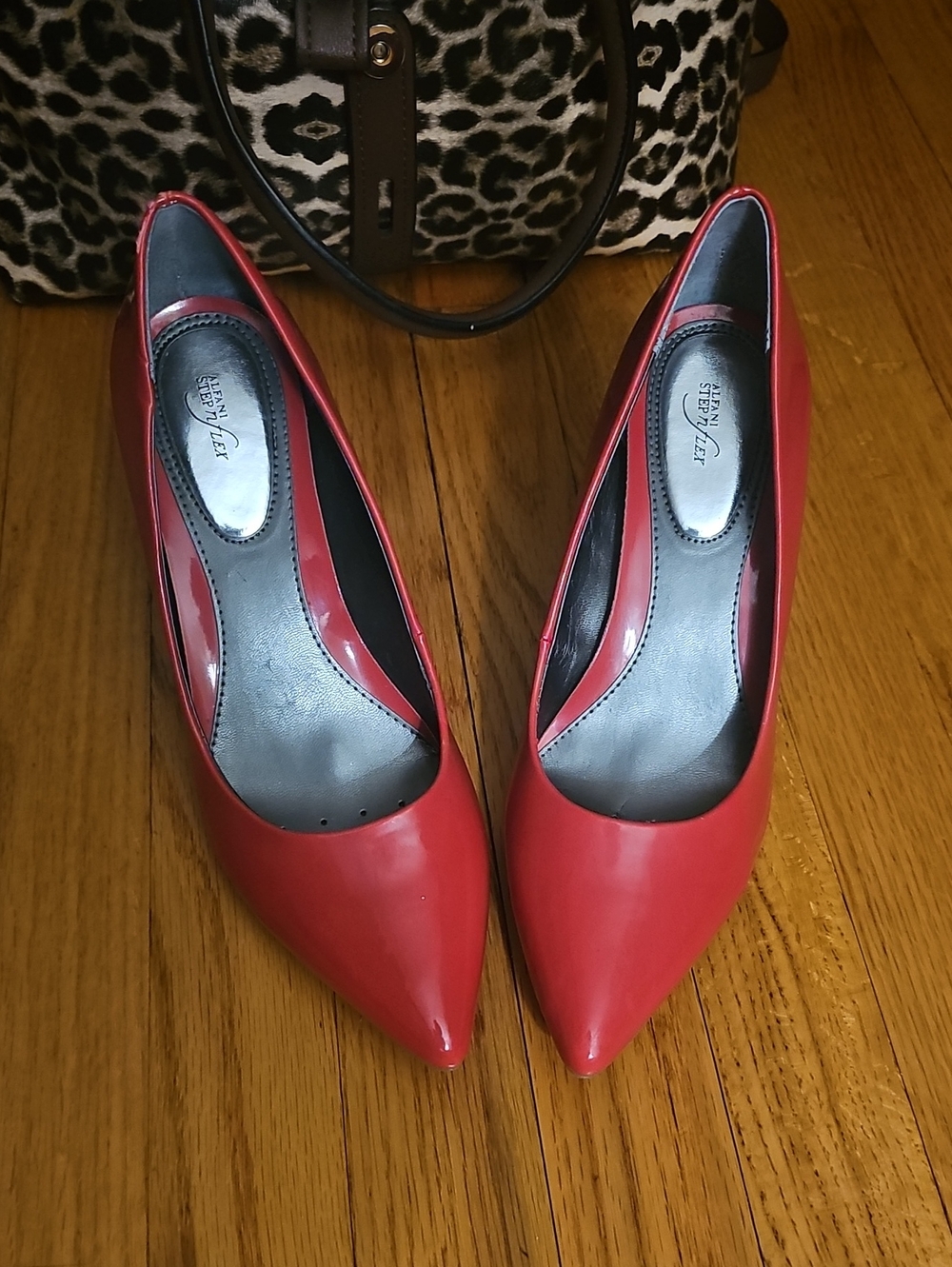 Seven7 Red Pointed Toe Patent Pumps